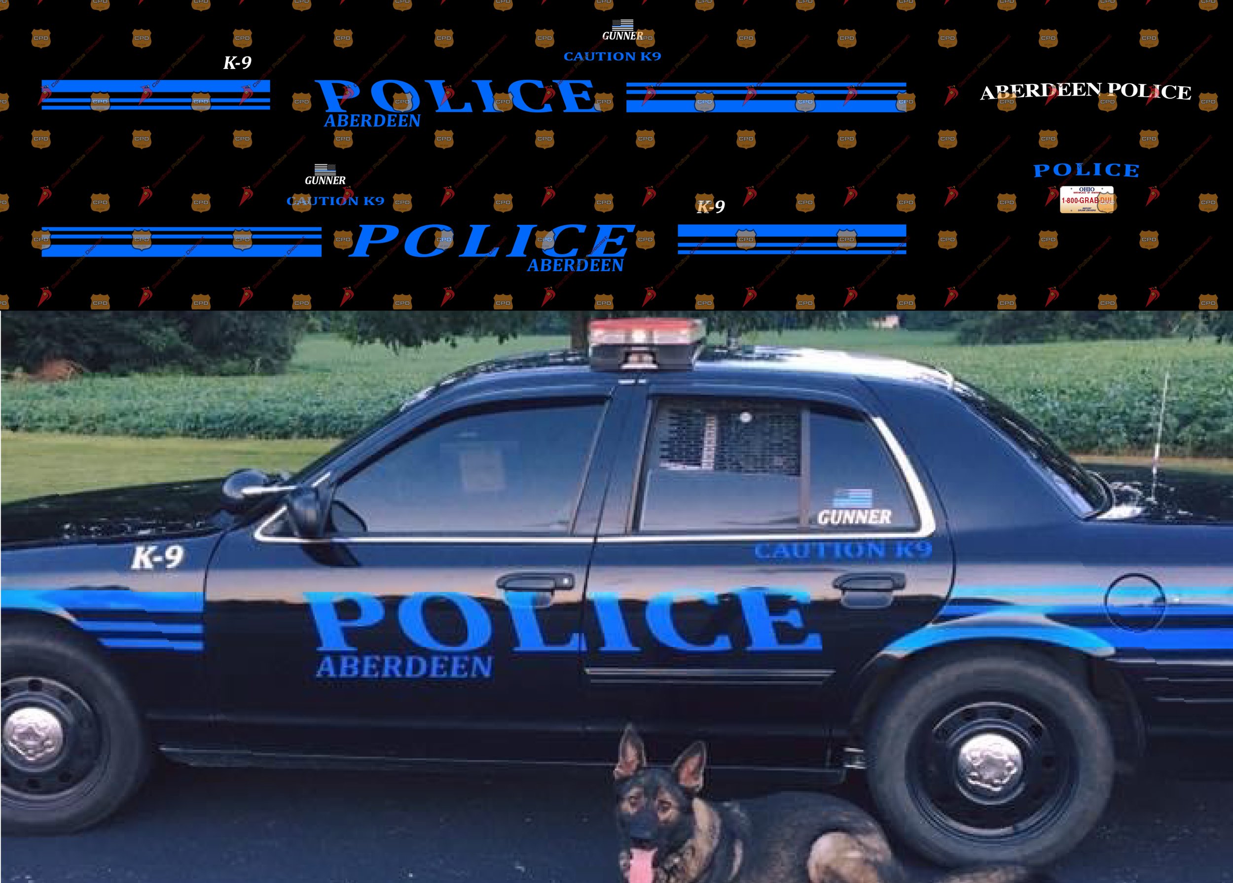 Aberdeen, OH Police Department — Cardinal Police Diecast